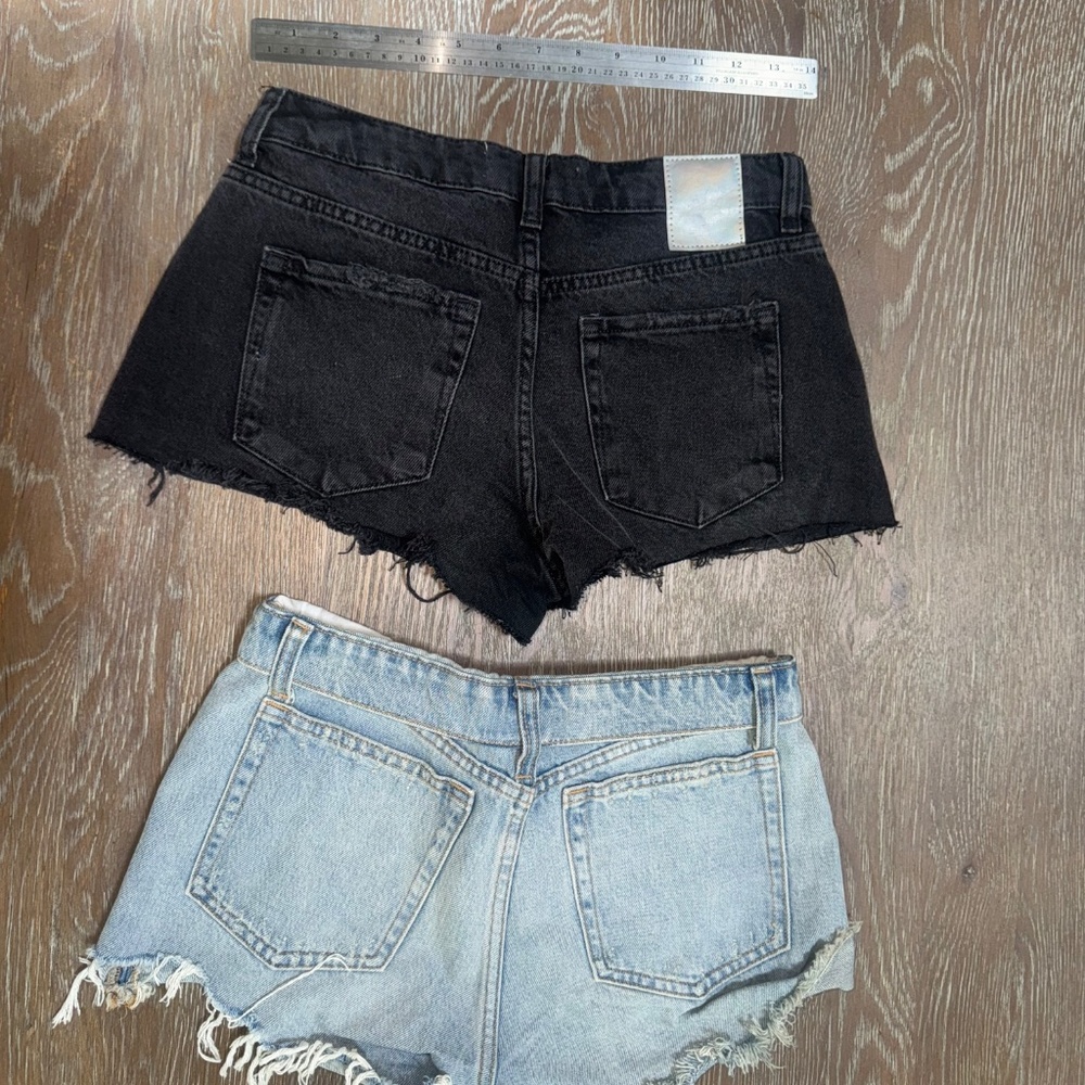 Zara denim jean shorts BUNDLE (2 pairs) both size 2